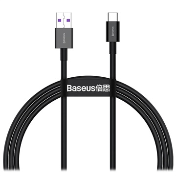 Baseus Superior Series USB-C Kabl za Punjenje i Prebacivanje Podataka - 66W, 1m (Otvoreno pakovanje - Zadovoljavajuće Stanje) - Crni