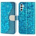 Croco Bling Series Samsung Galaxy A14 Futrola-Novčanik - Plava