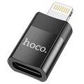 Hoco UA17 Lightning/USB-C Adapter - USB 2.0, 5V/2A (Otvoreno pakovanje - Odlično stanje) - Crni