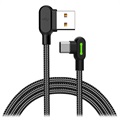 Mcdodo Night Elves USB-C Kabl pod Uglom od 90 Stepeni - 1.8m (Otvoreno pakovanje - Odlično stanje) - Titanijum Crni