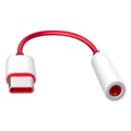OnePlus USB-C / 3.5mm Adapter sa Kablom - Bulk - Crveni / Beli