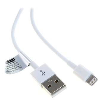 Saii Lightning / USB Kabl - iPhone, iPad, iPod - 1m - Beli