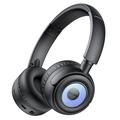 YESIDO EP06 Kids Wireless Bluetooth Stereo Music Headphone Children Head-mounted Headset - Black