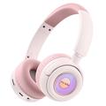 YESIDO EP06 Kids Wireless Bluetooth Stereo Music Headphone Children Head-mounted Headset - Pink