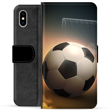 iPhone X / iPhone XS Premijum Futrola-Novčanik - Fudbal