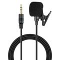 1.5m Dual-Capsule Clip-On Lavalier Microphone