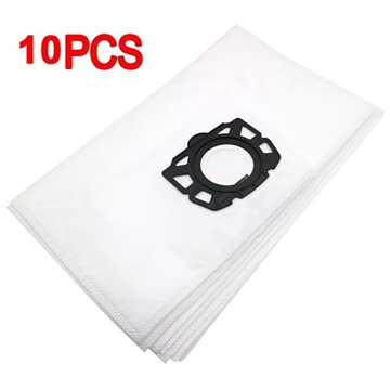10 Pcs. Replacement Disposable Vacuum Cleaner Bags for Kärcher WD4/WD5/WD6