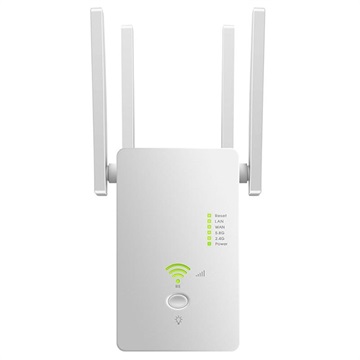 1200M Dual-Band WiFi Pojačivač Signala / Ruter / Pristupna Tačka - Bela