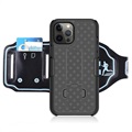 iPhone 12 Pro Max 2-u-1 Odvojivi Sportski Armband - Crni