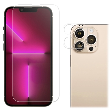 iPhone 14 Pro Max 2-u-1 Set Zaštitno Kaljeno Staklo - 9H & Sočiva Kamere