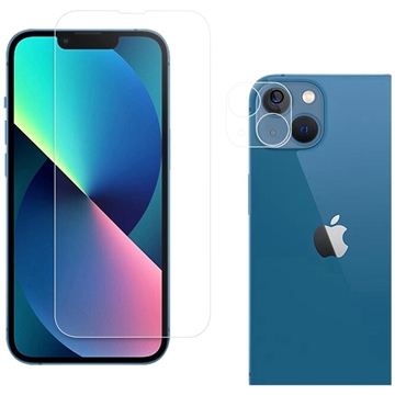 iPhone 14 2-u-1 Set Zaštitno Kaljeno Staklo - 9H & Sočiva Kamere