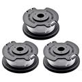 3 Pcs. Grass Trimmer Spool for Einhell GE-CT 18/28 Li - 1.6mm Nylon Line