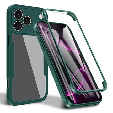 iPhone 17 Pro Max 360 Protection Series Case - Green / Clear