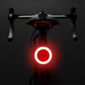 3664 Creative Bicycle Tail Light IPX2 Waterproof Small Bike LED Light Support USB Charging for Outdoor Cycling - Circular