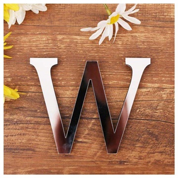 3D Acrylic Mirror DIY Alphabet Wall Sticker
