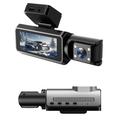 4-Inch Dual-Lens WiFi Dash Cam with Night-Vision Recorder with 170° Super-Wide Front Lens