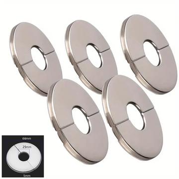 5 Pcs. Stainless Steel Round Wall Hole Flange Cover