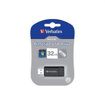 Verbatim PinStripe 32GB USB Fleš Memorija - Crna