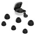 6Pcs Replacement Earbuds Tips Soft Silicone Earphone Caps Cover for Samsung Galaxy Buds2 - Black