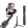 8-Section Bluetooth Selfie Stick & Tripod - Black