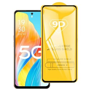 Oppo A1 9D Full Cover Zaštitno Kaljeno Staklo - 9H - Crne Ivice