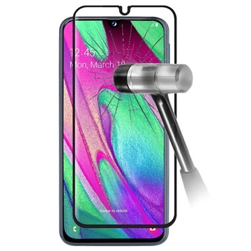 9D Full Cover Samsung Galaxy A40 Zaštitno Kaljeno Staklo - 9H - Crno