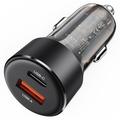ACEFAST B12 60W USB-A+Type-C Car Charger Cigarette Lighter Phone Fast Charging Adapter