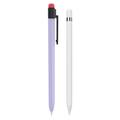 AHASTYLE PT80-1-K For Apple Pencil 2nd Generation Stylus Pen Silicone Cover Anti-drop Protective Sleeve - Purple