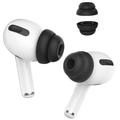 AHASTYLE PT99-2 1 Pair Earbud Ear Tips for Apple AirPods Pro 2 / AirPods Pro Bluetooth Earphone Silicone Caps Cover, Size S - Black