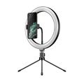 APEXEL APL-FL10JJ13Y 26cm LED Ring Light Photography Selfie Fill Light with Tripod Phone Holder