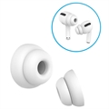 Ahastile PT99-2 Silikonske Kapice za AirPods Pro - S, M, L - Bele