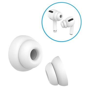 Ahastile PT99-2 Silikonske Kapice za AirPods Pro - S, M, L - Bele