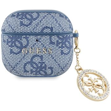 AirPods 4 Guess 4G Strass Charm Case - Blue