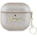 AirPods 4 Guess Metallic Script Charm Case - Gold