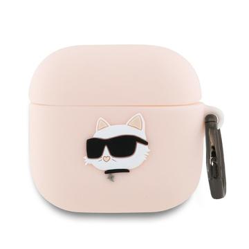 AirPods 4 Karl Lagerfeld Choupette Head 3D Silicone Case