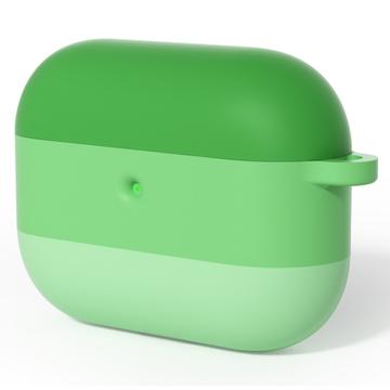 AirPods Pro 3 Gradient Shockproof Silicone Case with Carabiner - Green