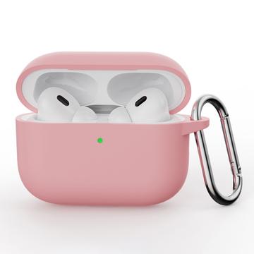 AirPods Pro 3 Silikonska Maska sa Karabinerom - Roze