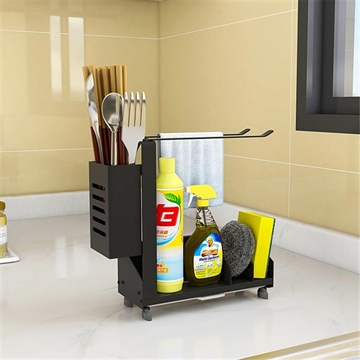 Aluminium Kitchen Organizer Rack with Drain Tray