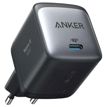 Anker PowerPort Nano II 65W USB-C Zidni Punjač - Crni