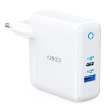 Anker PowerPort PD+ 2 Dual-Port Wall Charger - 35W - White