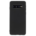Anti-Fingerprint Mat Samsung Galaxy S10+ TPU Zaštitna Maska - Crna