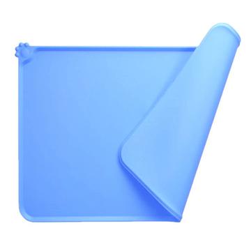 Anti-Slip Silicone Pet Food Mat - 47x30cm - Blue