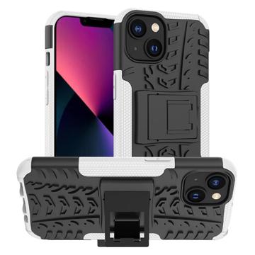 iPhone 14 Plus Neklizajuća Hibridna Zaštitna Maska - Bela / Crna