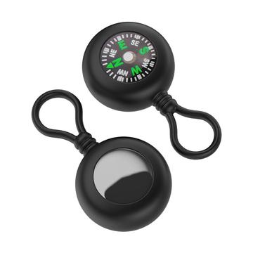 Apple AirTag 1/2 Silicone Case with Compass - Black