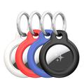 Apple AirTag 1/2 Dux Ducis Plastic Case Set with Keychain - 4 Pcs. - Black / Blue / Red / White