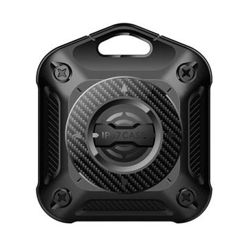 Apple AirTag 1/2 IP67 Waterproof Case w. Keyring - Black