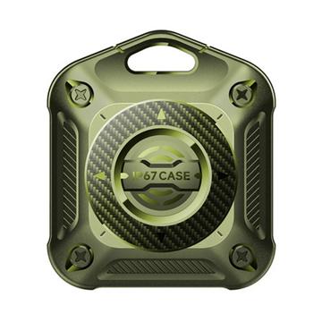 Apple AirTag 1/2 IP67 Waterproof Case w. Keyring - Dark Green