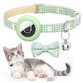 Apple AirTag 1/2 Silicone Case with Daisy Pattern Pet Collar and Bow