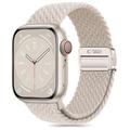 Apple Watch Series 11/10/9/8/7/6/SE 3/SE Tech-Protect NylonMag Strap - 40mm/41mm/42mm - Natural Titanium