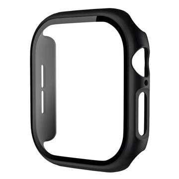 Apple Watch Series 11/10 Plastična Maska sa Zaštitnim Staklom - 42mm - Crna